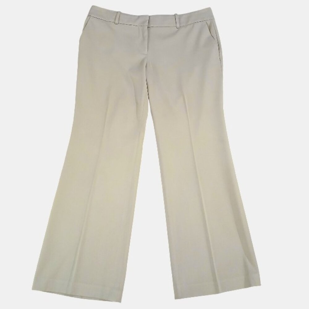 ANN TAYLOR Tan Wide Leg Dress Trousers - Picture 2 of 10